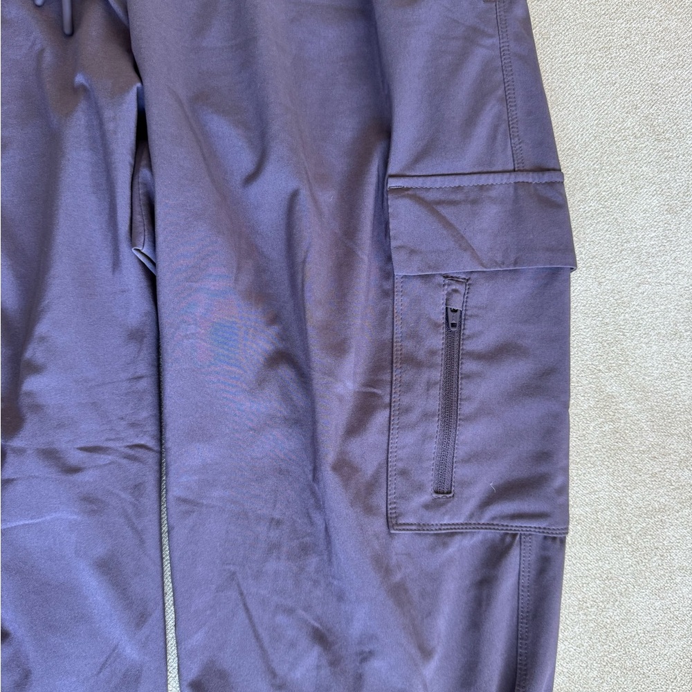 Purple Casual Cargo Jogger Pants - Picture 3 of 5